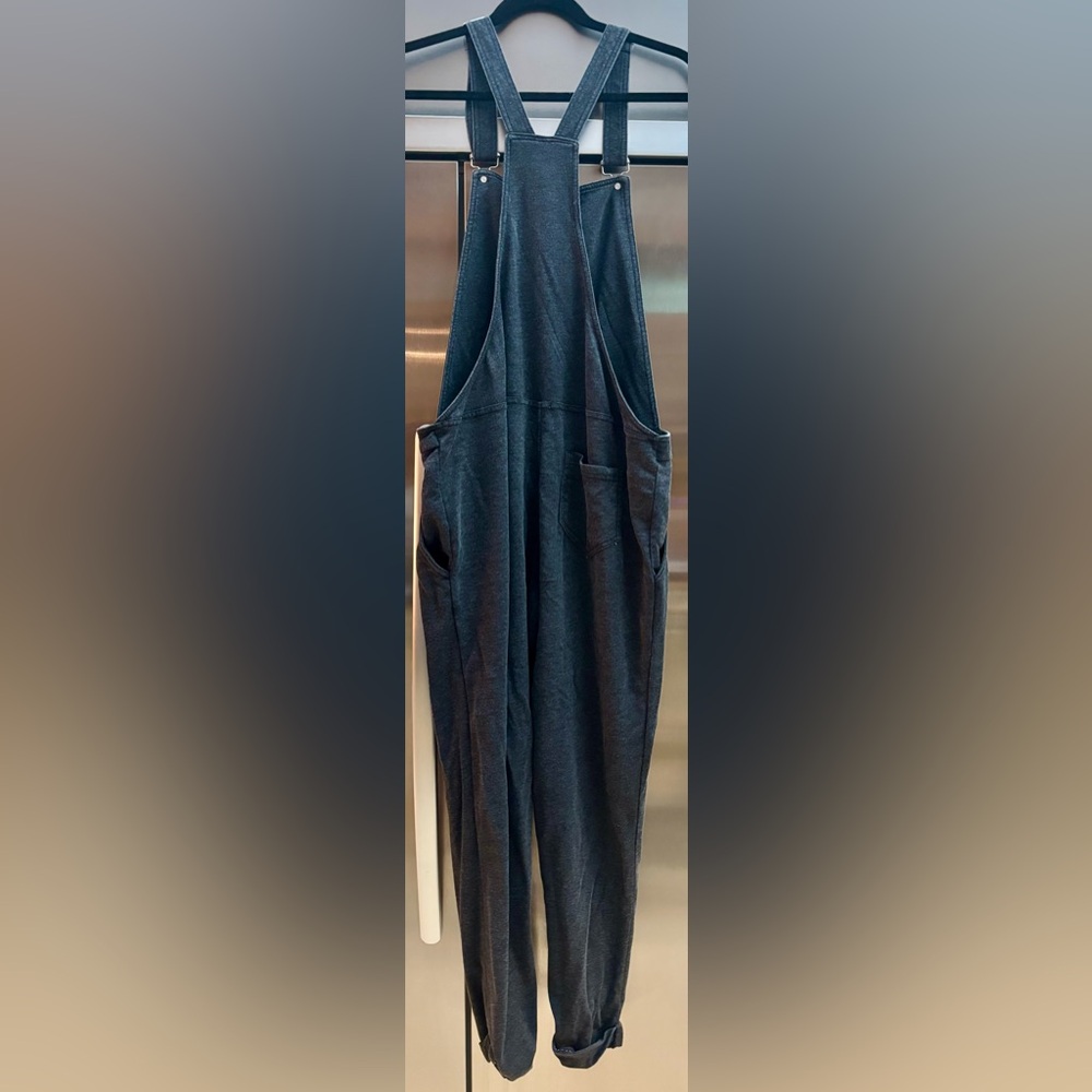 Z Supply Gray Overall Jumpsuit; Womens Juniors L 11/13. EUC. - Picture 2 of 8